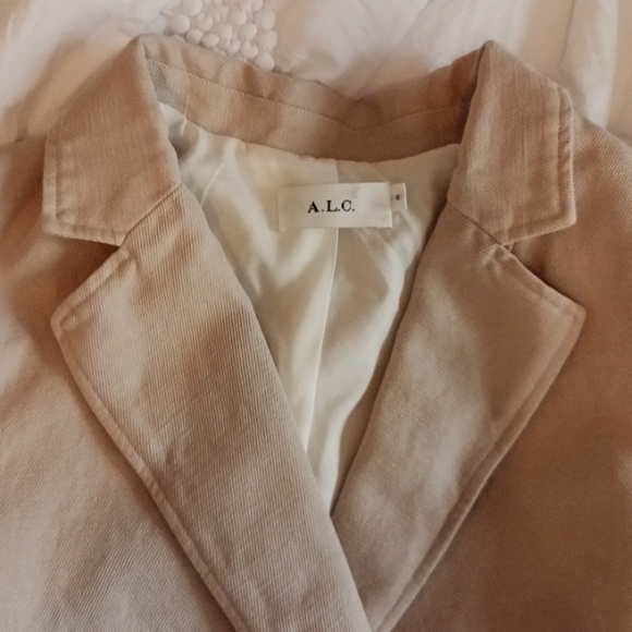✈️ A.L.C. womens tan linen/cotton blend blazer size 8 - Picture 12 of 12
